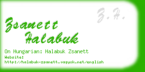 zsanett halabuk business card